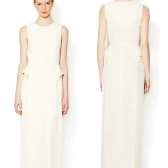 Cynthia Steffe Dresses & Skirts - Cynthia Steffe Eden Sleeveless Cream Pleated Maxi Gown Size 4 - NWT